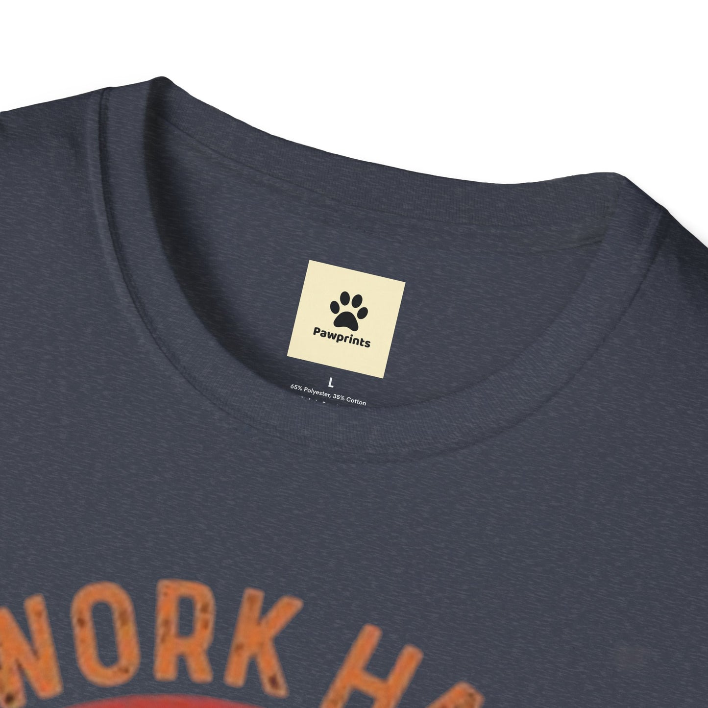 I Work Hard Dog Lover T-Shirt - Unisex Softstyle Tee, Perfect Gift for Pet Owners