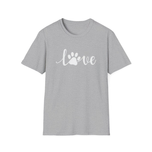 Love Paw Print Female T-Shirt - Perfect Gift for Pet Lovers