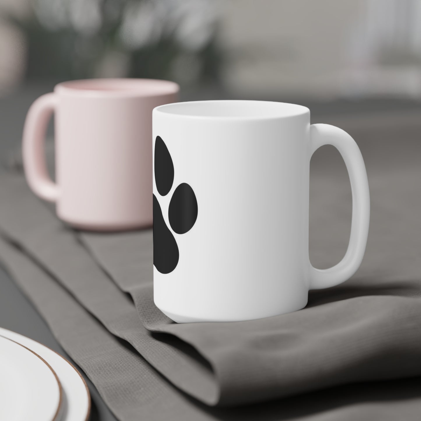 Cute Paw Print Ceramic Mug - Perfect Gift for Pet Lovers