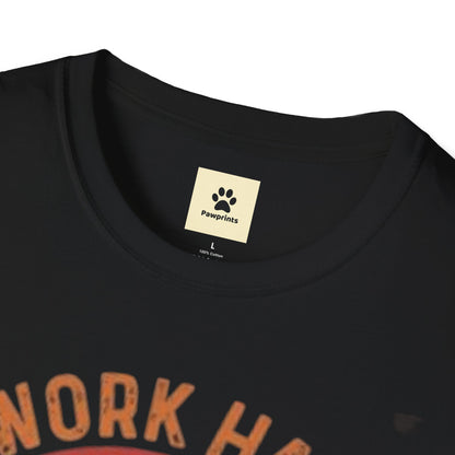 I Work Hard Dog Lover T-Shirt - Unisex Softstyle Tee, Perfect Gift for Pet Owners
