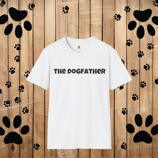 The Dogfather Male Softstyle T-Shirt - Funny Pet Owner Tee